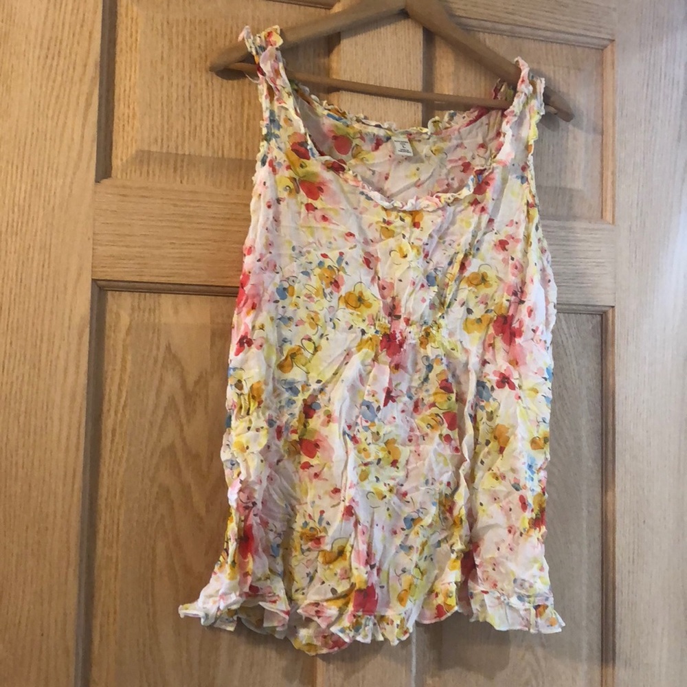 ❄️ Sheer Floral Tank